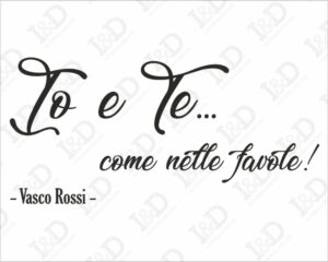 Adesivo murale Vasco Rossi-come nelle favole
