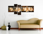 Quadro moderno fiori "BRONZE"