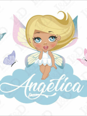 Adesivo da parete fate-tra delicate farfalle-adesivo murale con nome