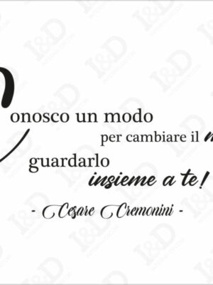 Adesivo murale-Cesare Cremonini-Ecco l’amore che cos’é