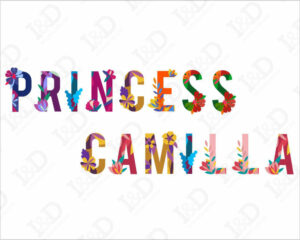 Lettere adesive da muro “alfabeto floreale”-adesivo murale con nome