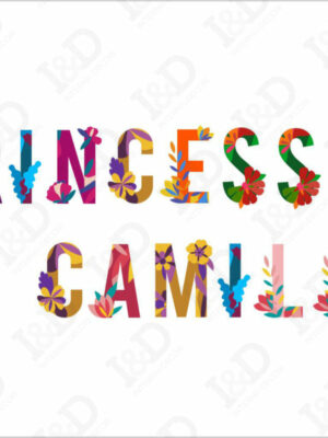 Lettere adesive da muro “alfabeto floreale”-adesivo murale con nome