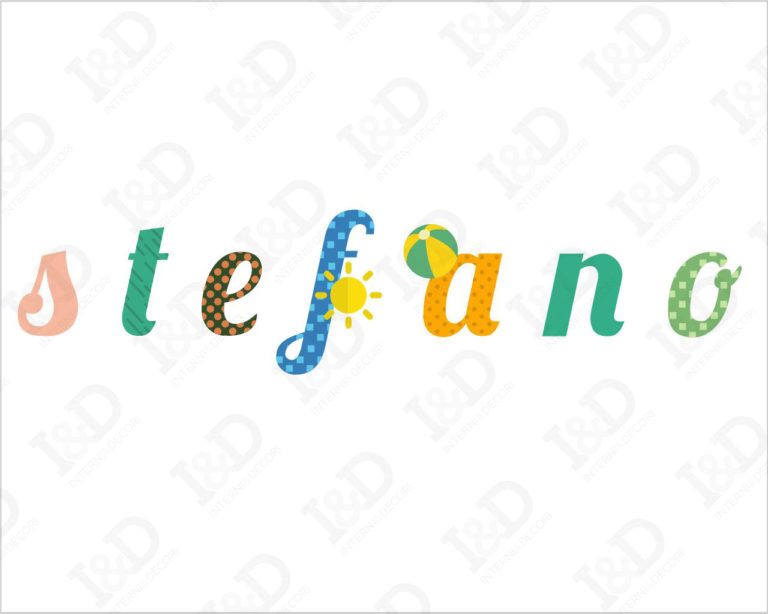 Adesivo da muro bimbi "ALFABETO COLORATO" - Lettere adesive