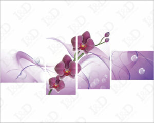 Quadro moderno-Orchidee rosa-Fiori-Stampa su tela