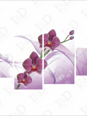 Quadro moderno-Orchidee rosa-Fiori-Stampa su tela