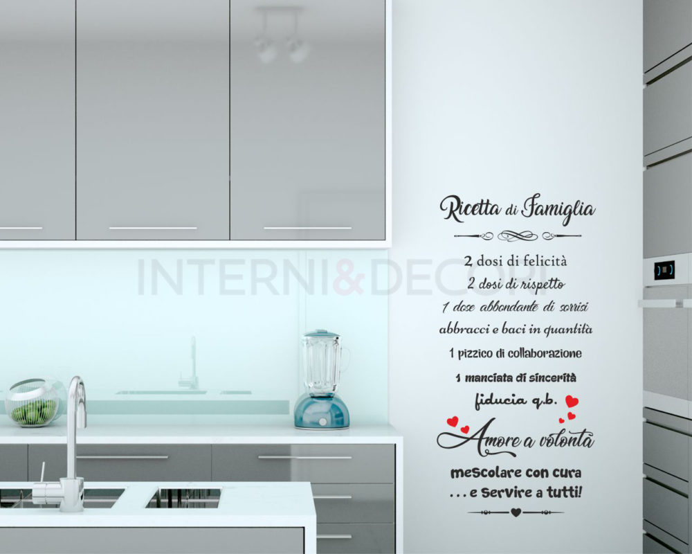 Sticker murale Cucina La nostra ricetta - Adesivi Murali