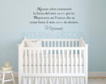 Adesivo frase nascita bimbo "NESSUN ALTRO CONOSCERÀ..."