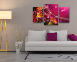 Stampa su tela-flowerlight-quadro moderno fiori