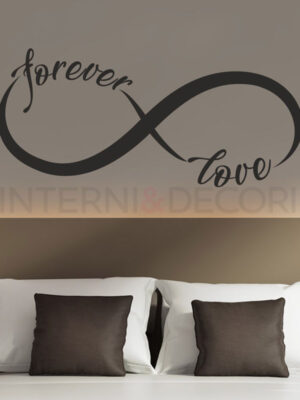Adesivo da parete infinity "FOREVER LOVE" - Adesivo murale