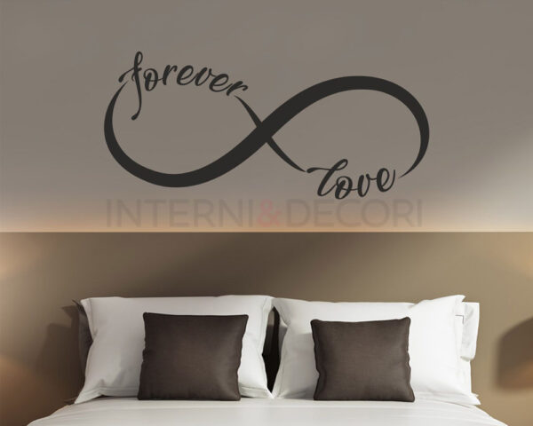 Adesivo con nome infinity "FOREVER LOVE" - Adesivo murale
