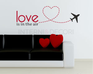 Adesivo murale-love is in the air-adesivo da parete amore