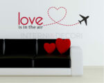 Adesivo da parete amore "LOVE IS IN THE AIR" - Adesivo murale