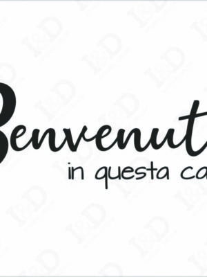 Adesivo da parete Benvenuti in questa casa-adesivo murale