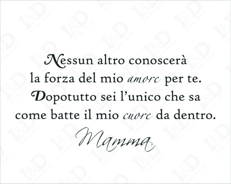 Adesivo frase nascita bimbo "NESSUN ALTRO CONOSCERÀ..."
