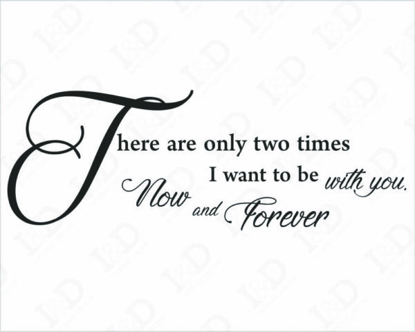 Frase adesiva amore " THERE ARE ONLY TWO TIMES..."
