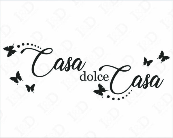 Adesivo da parete benvenuti "CASA DOLCE CASA"