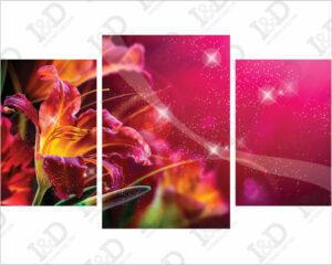 Quadro moderno fiori- Flowerlight-stampa su tela