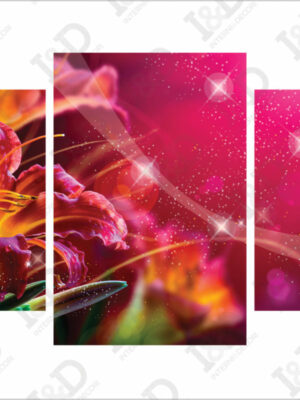 Quadro moderno fiori- Flowerlight-stampa su tela