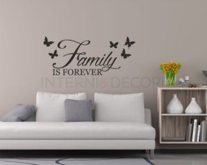 Adesivo da parete famiglia-family is forever-adesivo murale