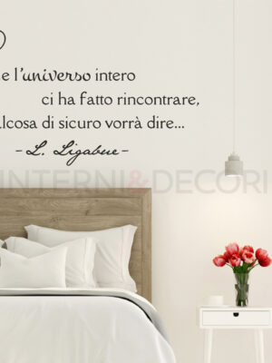 Adesivo da parete frase Ligabue "TU SEI LEI"