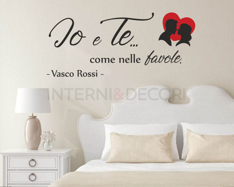 Adesivo frase canzone Vasco Rossi "COME NELLE FAVOLE "