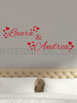 Adesivo da parete amore "CUORI PER S. VALENTINO "