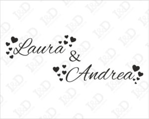 Adesivo da parete amore-cuori di S.Valentino-adesivo murale