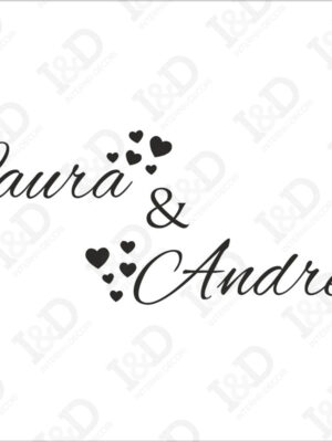 Adesivo da parete amore-cuori di S.Valentino-adesivo murale