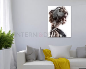 Stampa su tela-profilo di donna-quadro moderno