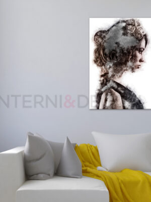 Quadro moderno "PROFILO DI DONNA" - Stampa su tela