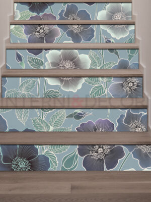 Stickers per scale "SFONDO CON FIORI"