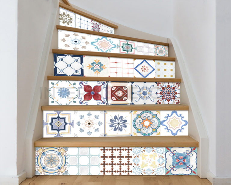 Adesivi per scale "CLASSIC TILES"