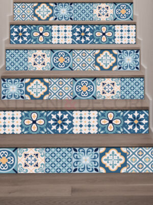 Adesivi per scale "FANTASIE BLU"