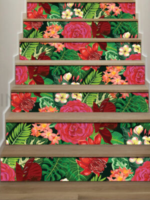 Stickers per scale fiori "PALME E PIANTE ESOTICHE"