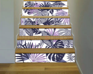 Decorazione per scale-foglie di palma-adesivo per scale