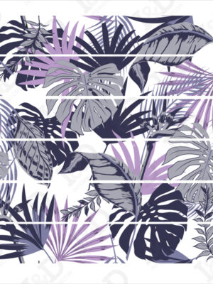 Decorazione per scale-foglie di palma-adesivo per scale