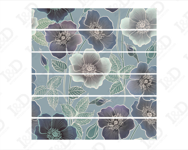 Stickers per scale "SFONDO CON FIORI"