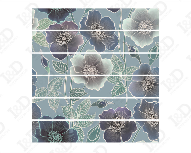 Stickers per scale "SFONDO CON FIORI"