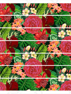 Adesivo per scale-palme e piante esotiche-decorazione per scale