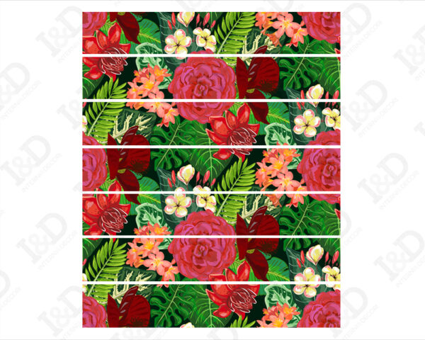 Stickers per scale fiori "PALME E PIANTE ESOTICHE"