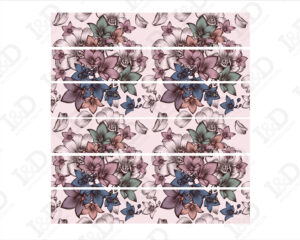 Adesivo per scale-fiori-motivo floreale-decorazione per scale