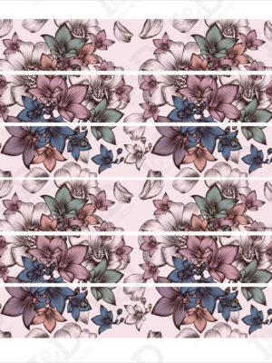 Adesivo per scale-fiori-motivo floreale-decorazione per scale