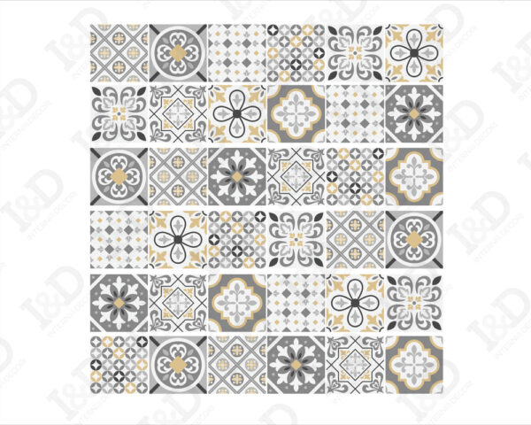 Adesivo per scale "GRAY AND YELLOW STAIRS"