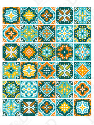 Adesivo per scale-turquoise stairs-decorazione per scale