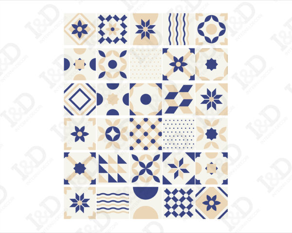 Stickers per scale "WHITE AND BLUE"