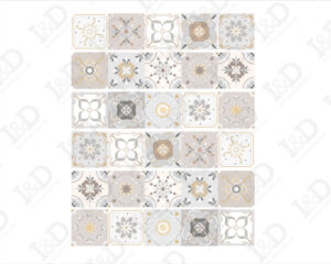 Adesivo per scale-gradazioni color tortora-decorazione per scale