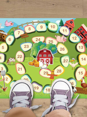 Tappeto adesivo bambini "GIOCO DELL'OCA" - Adesivo per pavimento