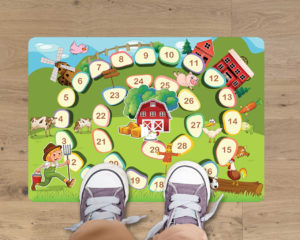 Tappeto adesivo-gioco dell'oca-adesivo per pavimenti