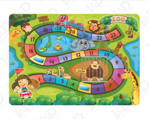 Tappeto adesivo bambini-Percorso numerato-adesivi per pavimento