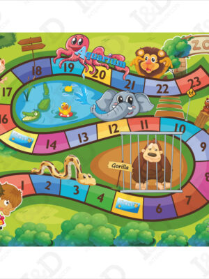 Tappeto adesivo bambini-Percorso numerato-adesivi per pavimento